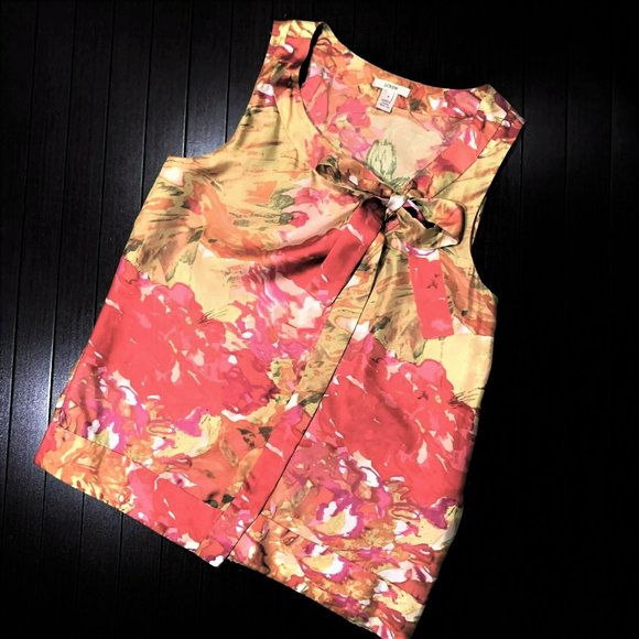 J. Crew • Impressionist Floral Silk Cami Top || Size 4 - Picture 2 of 2